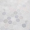 Msi Greecian White Hexagon 12 In. X 11.75 In. X 10Mm Polished Marble Mesh-Mounted Mosaic Tile, 10PK ZOR-MD-0252